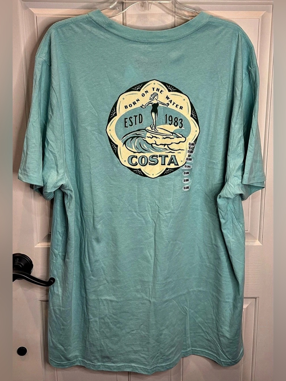 Costa Short Sleeve Graphic Tee in Green XXL Men’s NWT